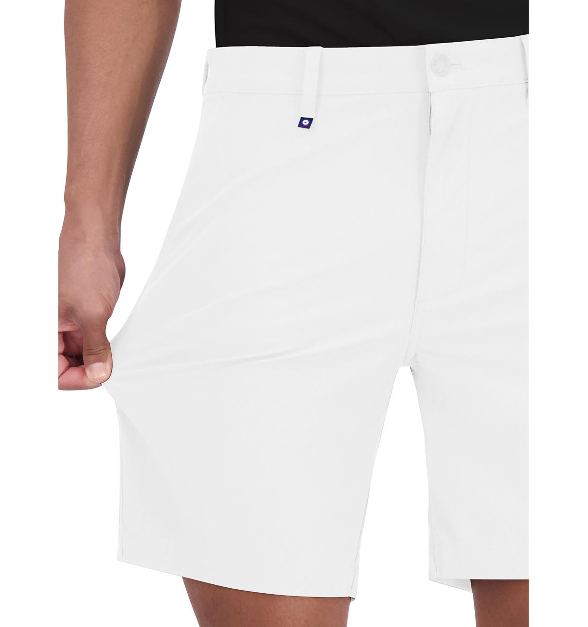 Ben Sherman Men's Golf 4-way Stretch Tech Shorts In White
