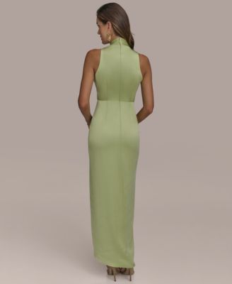 Женское платье Donna Karan New York с искусственным запахом, украшенное искусственными вставками