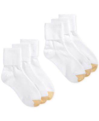 Photo 1 of Gold Toe Women's 6-Pack Casual Turn Cuff Socks
