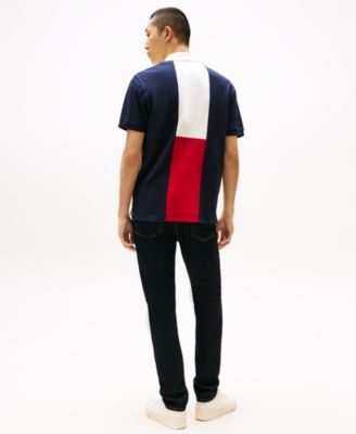 Архив рубашка с цветными блоками Томми Хилфигер мужские Поло 