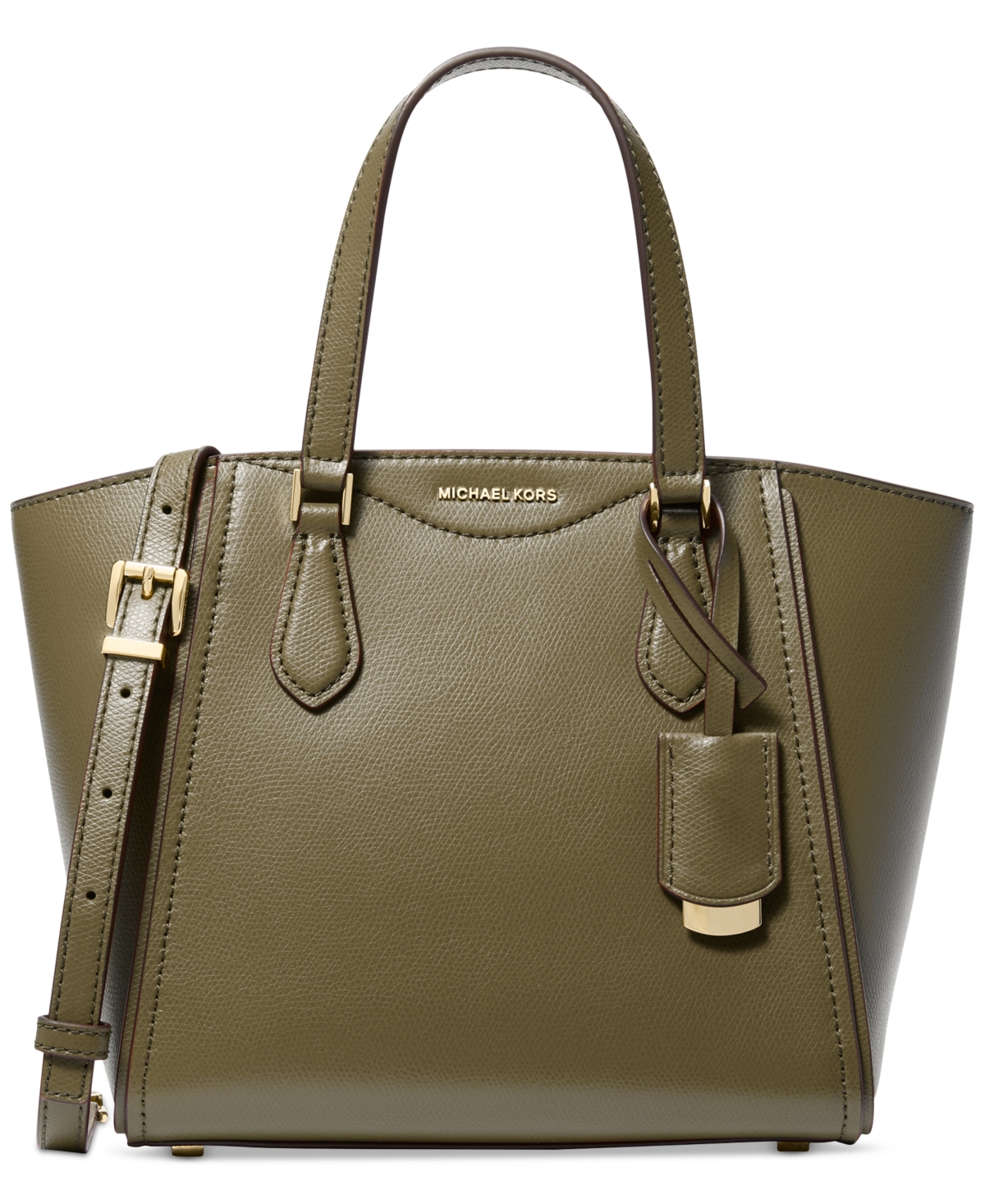 Michael Michael Kors Taryn Small Convertible Top Zip Tote Crossbody - Safari Green