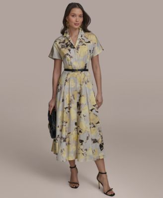 Women's Printed Cotton Shirtdress