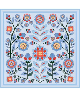 Джесси Чжао Нью-Йоркский двусторонний шерстяной шелковый шарф из Розового Сада