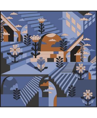 Double Sided Wool Silk Scarf Of Imagination