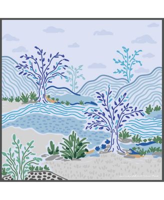 Джесси Чжао Нью-Йоркский двусторонний шерстяной шелковый шарф в стиле After Sunset