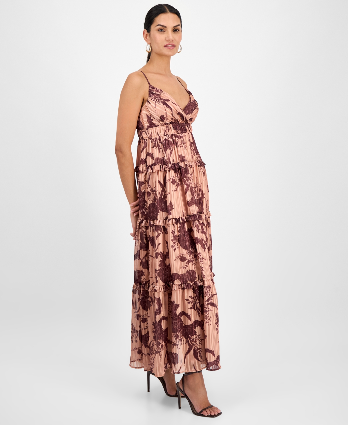 Rachel Rachel Roy Women's Chloe Floral-chiffon Tiered Maxi Dress