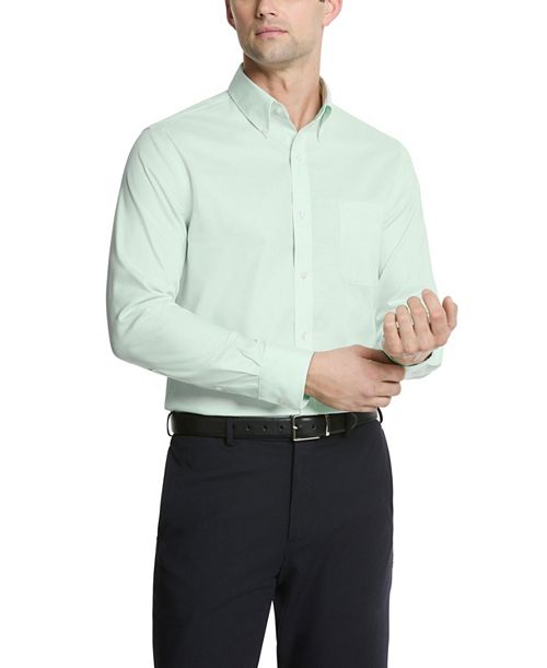 alfani Tommy Hilfiger Men's TH Flex Slim Fit Stretch Oxford Dress Shirt Men's Fashion & Accessories
