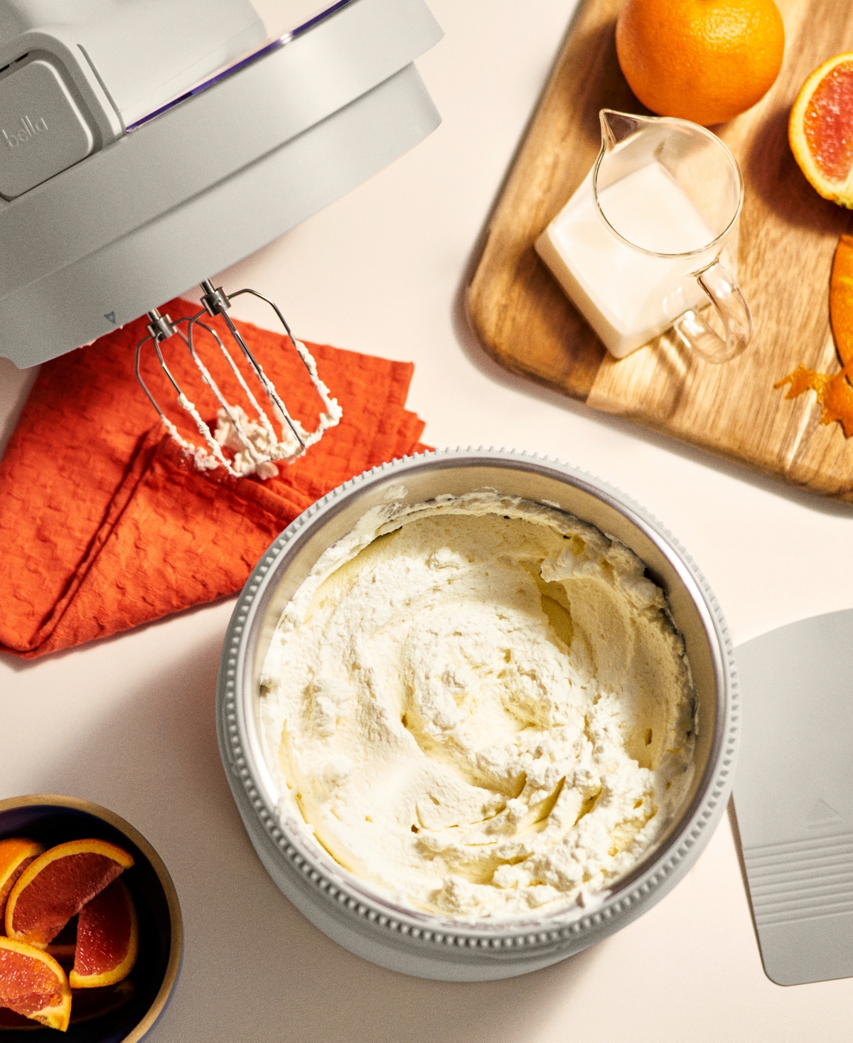 Shop Bella 3.5-quart Hand And Stand Mixer In Oatmilk