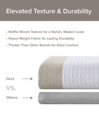 Spa Waffle 3M-Scotchgard™ Shower Curtain, 54" x  78"