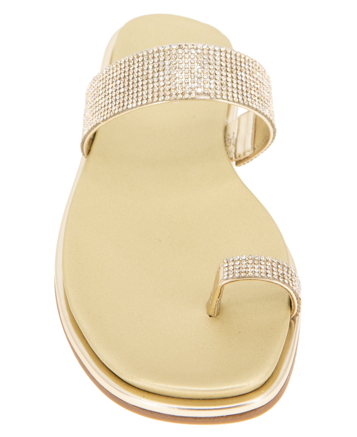 Kenneth Cole Reaction Women's Wilfred Toe Loop Flat Sandals In Gold