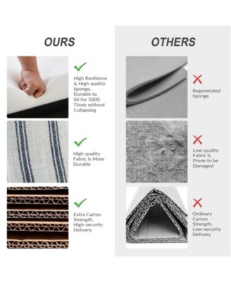 Upholstered Warren Armchair with Solid Wood Legs