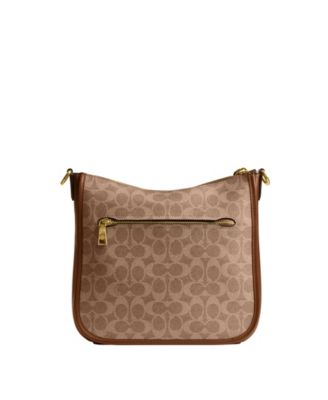 Фирменная холщовая сумка COACH Chaise через плечо