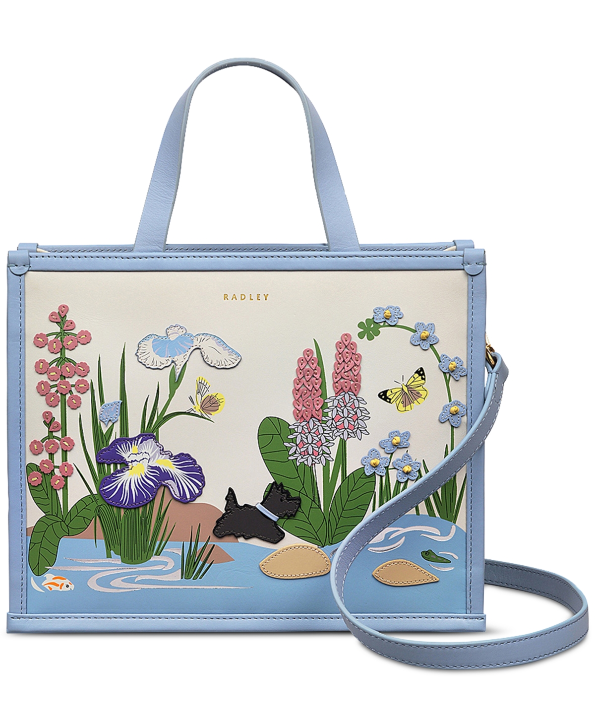 Rhs Small Leather Ziptop Grab Bag - Chalk