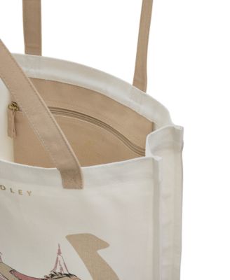 Холщовая сумка с открытым верхом Radley London Kentucky Derby среднего размера