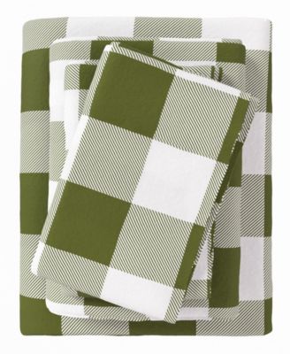 Ultra-Soft Turkish Cotton Plaid Flannel Sheet Set