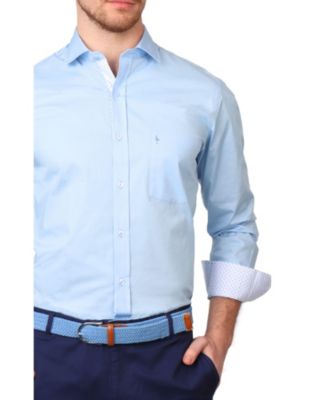 Мужская однотонная рубашка с длинным рукавом Tailorbyrd Tailorbyrd 8990₽