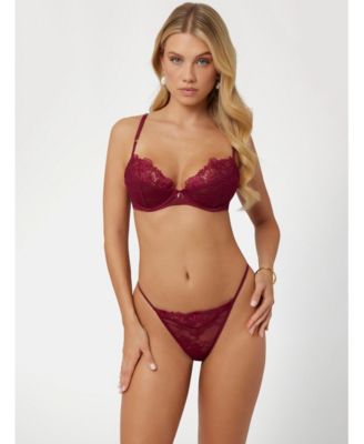 Женский бюстгальтер Rebecca GUESS с цветочным кружевом на балконе