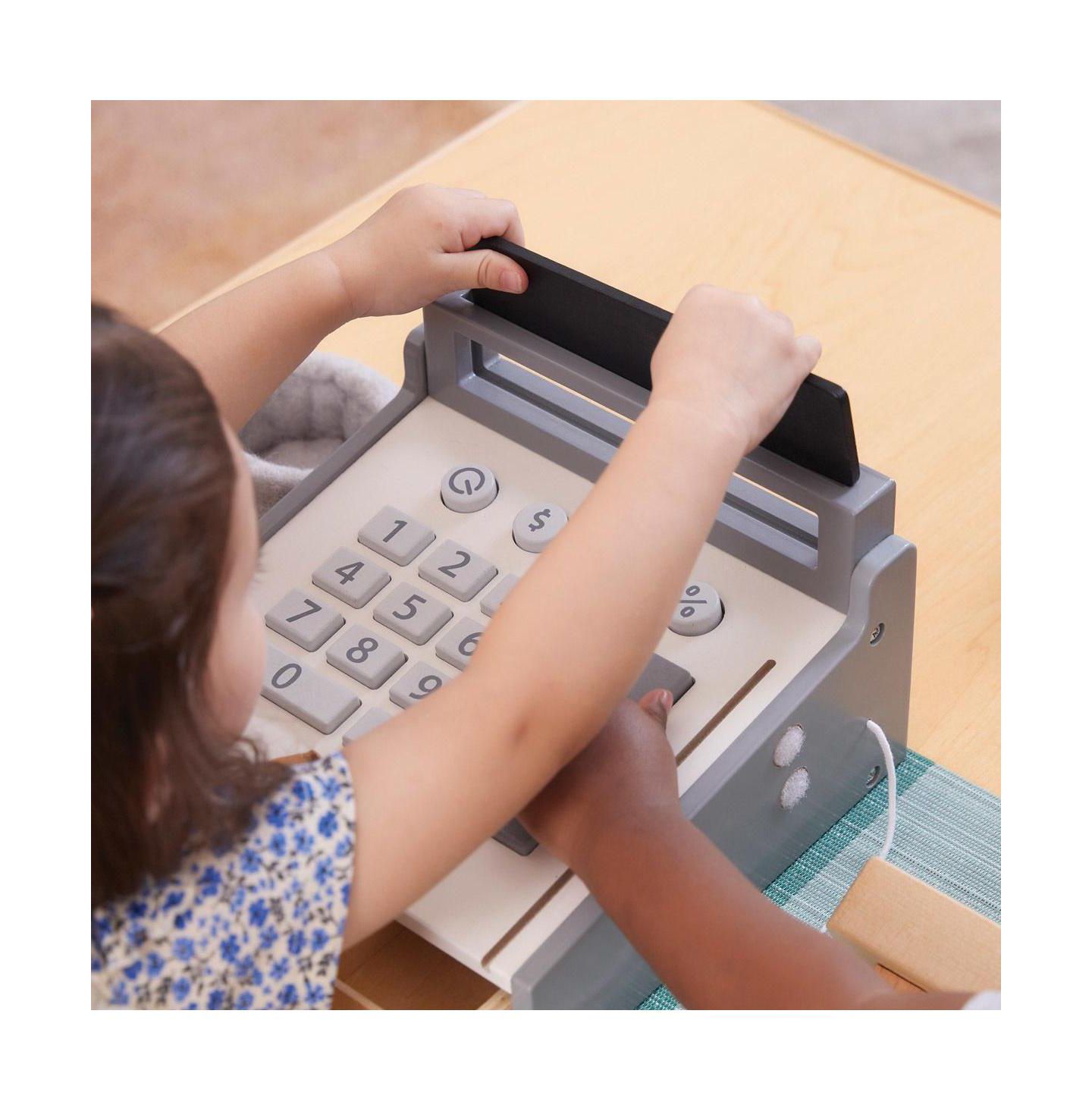Детская игрушка Kaplan Early Learning Wooden Cash Register, Ages 18 Months+ — фото 2