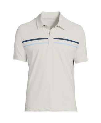 Мужское поло на застежке с коротким рукавом Lands End Lands End Mens 11990₽