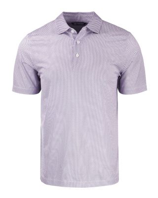 Мужская эластичная рубашка поло из переработанного материала с принтом Pike Eco Symmetry от Cutter & Buck