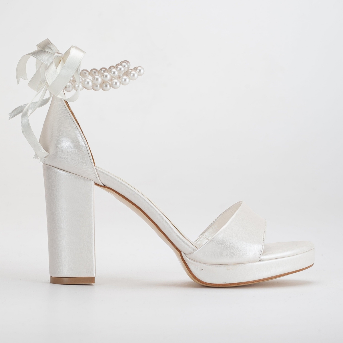 Renee Platform Sandals with Pearls