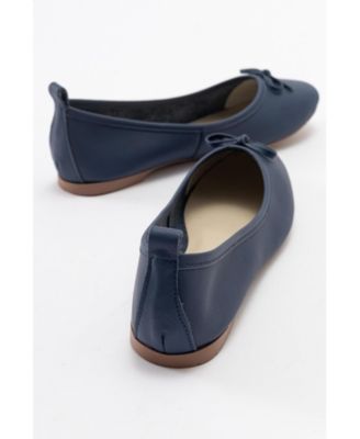 Florence Leather Ballerina Flats