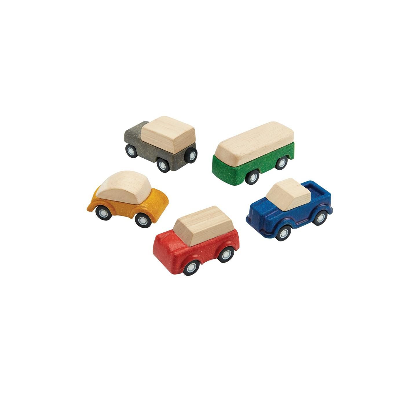 Детские игрушки PlanToys PlanWorld Wooden Toy Vehicles, 5-Piece Set — фото 2