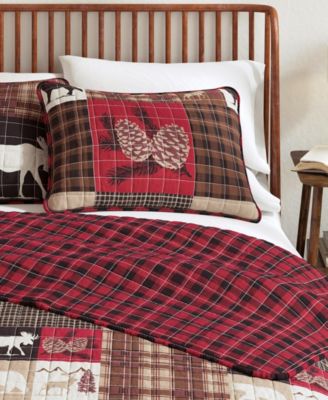 Rustic Woodland Reversible Microfiber Quilt Set with Shams