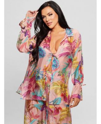 Женская накидка для плавания GUESS из смесового шелка