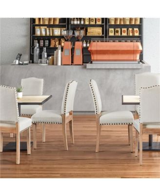 2PCS Upholstered Kitchen Chairs Dining Room Chairs