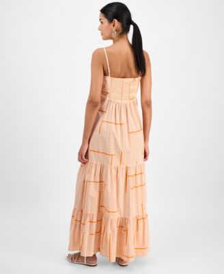 Women's Cotton Tiered Maxi Dress, Exclusively at Macy's