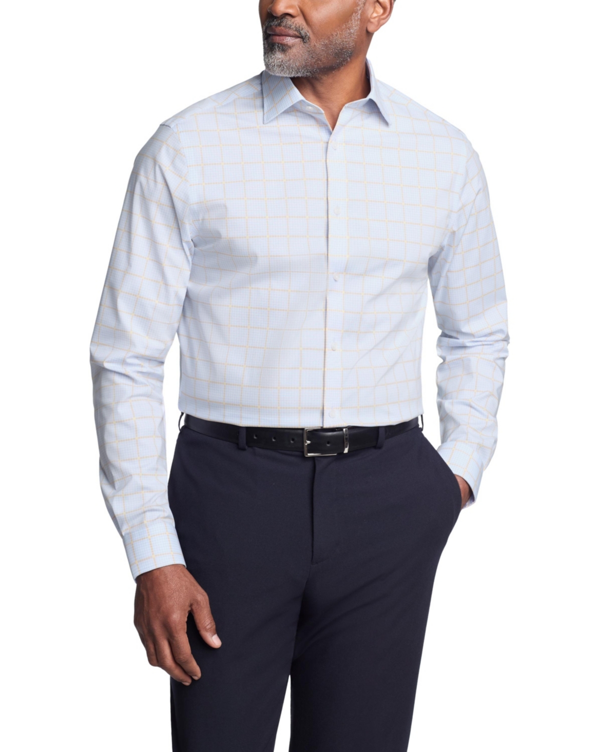 Michael Kors Men's Regular Fit Dress Shirt - Blue multi