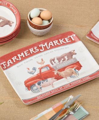 Vintage Farm Rectangular Platter