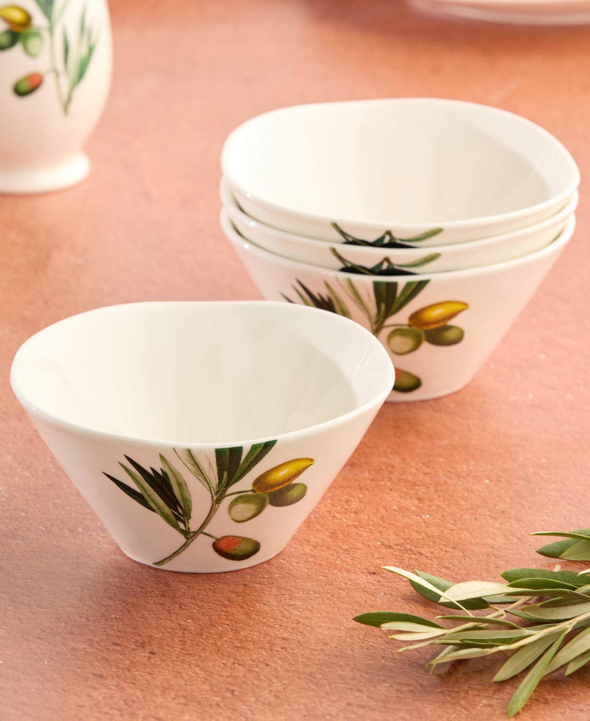 Certified International Olivia Set Of 4 Ice Cream Bowls In Multi