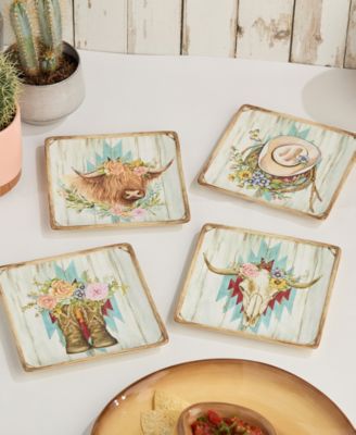 Rosewood Salad Plates, Set of 4, Service for 4