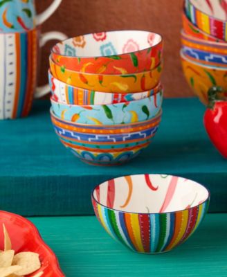 Caliente All-Purpose Bowls, Set of 6, Service for 6
