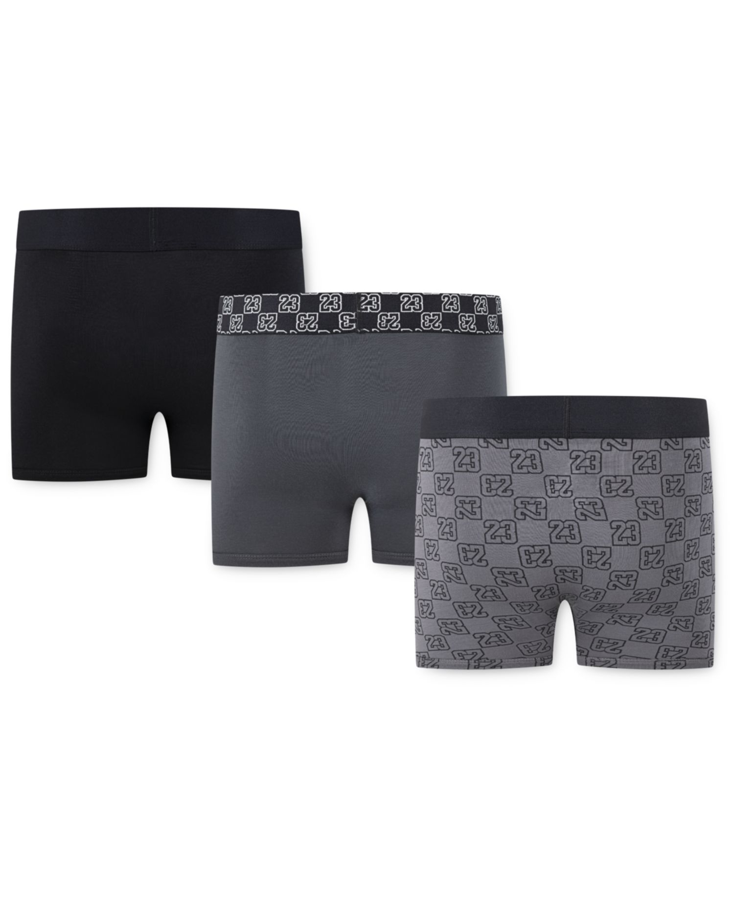 Boys 8-20 3-Pack 23 Monogram Boxer Briefs