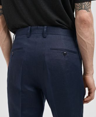 Men's Slim-Fit Tailored Trousers