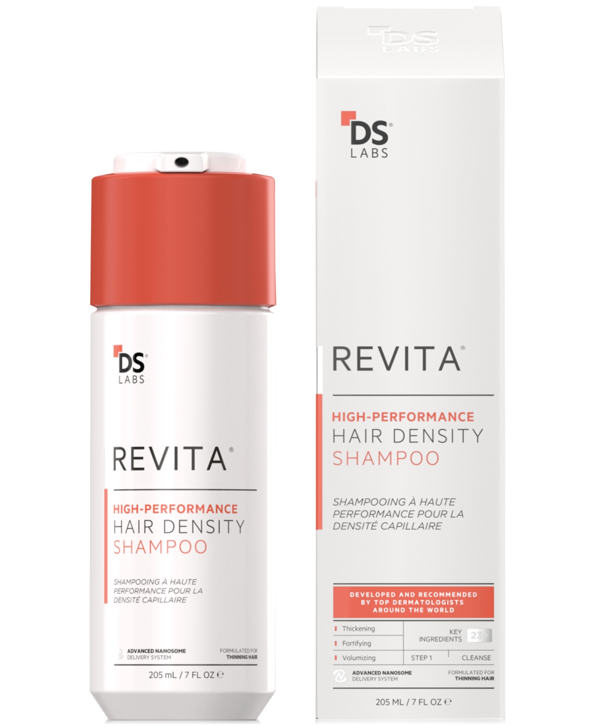 DS LABORATORIES REVITA HIGH-PERFORMANCE HAIR DENSITY SHAMPOO, 205 ML 