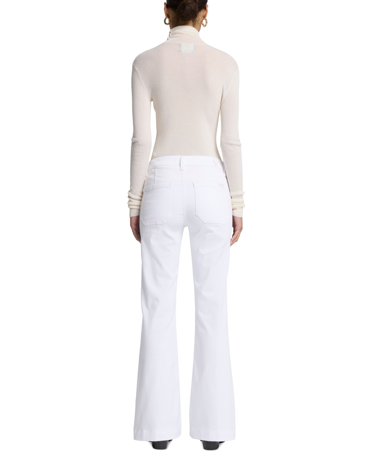 7 For All Mankind Women's Dojo Tailorless Patch-pocket Bootcut Jeans