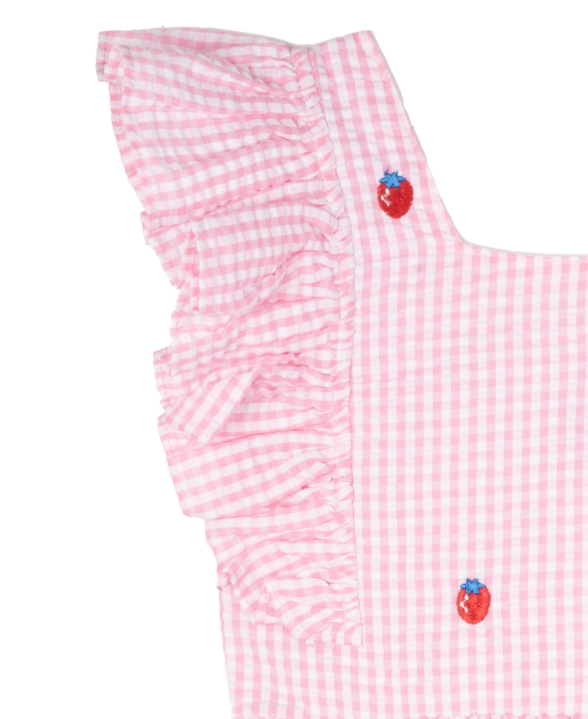 Shop Rare Editions Toddler And Little Girls Strawberry Seersucker Dress In Pink