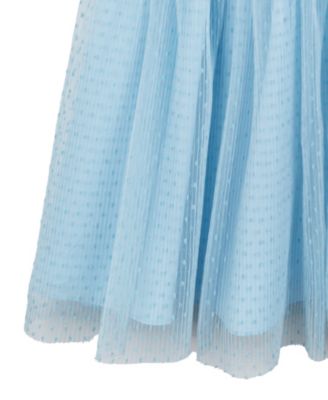 Toddler and Little Girls Empire Waist Clip Dot Dress