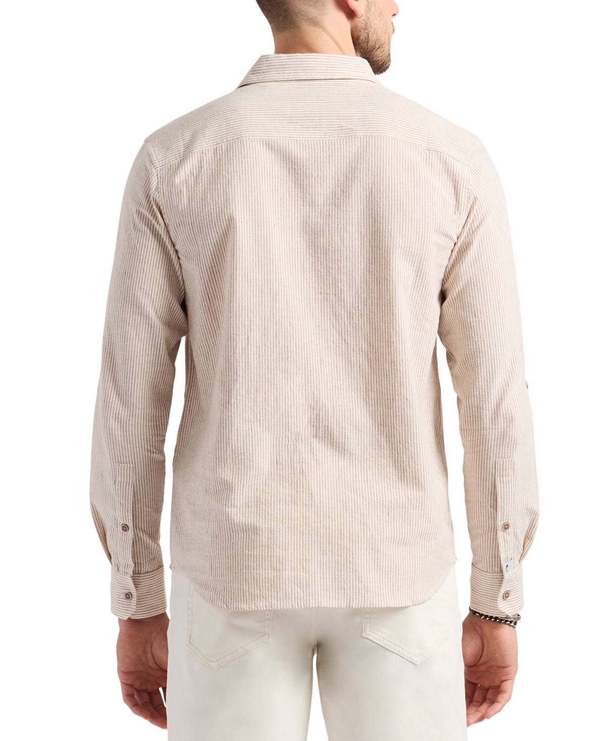 Buffalo David Bitton Men's Simbo Modern-fit Stripe Button-down Shirt
