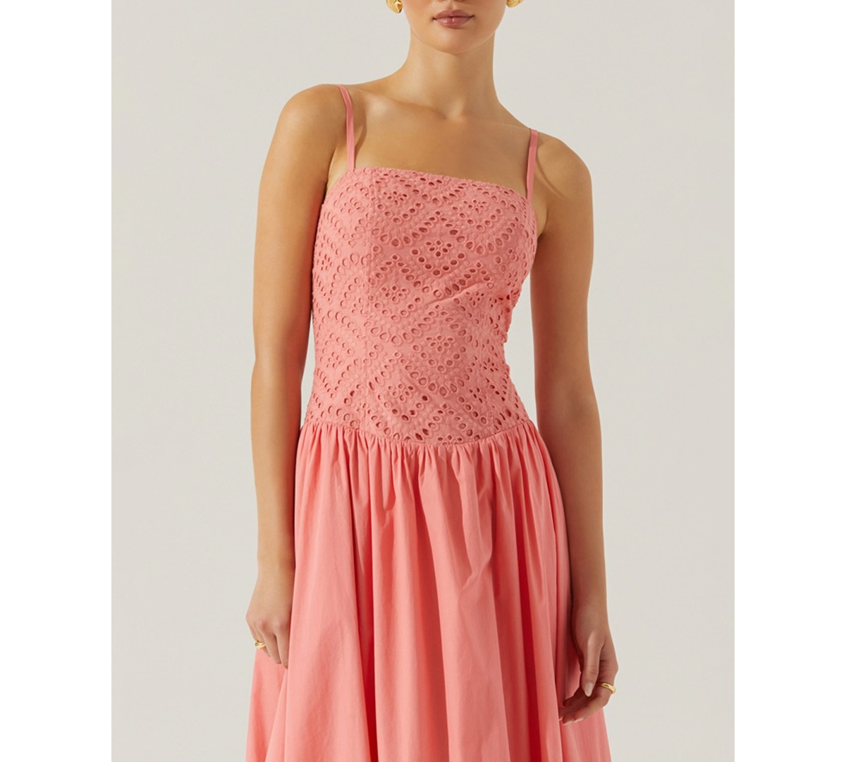 Astr Nathalia Dress In Coral
