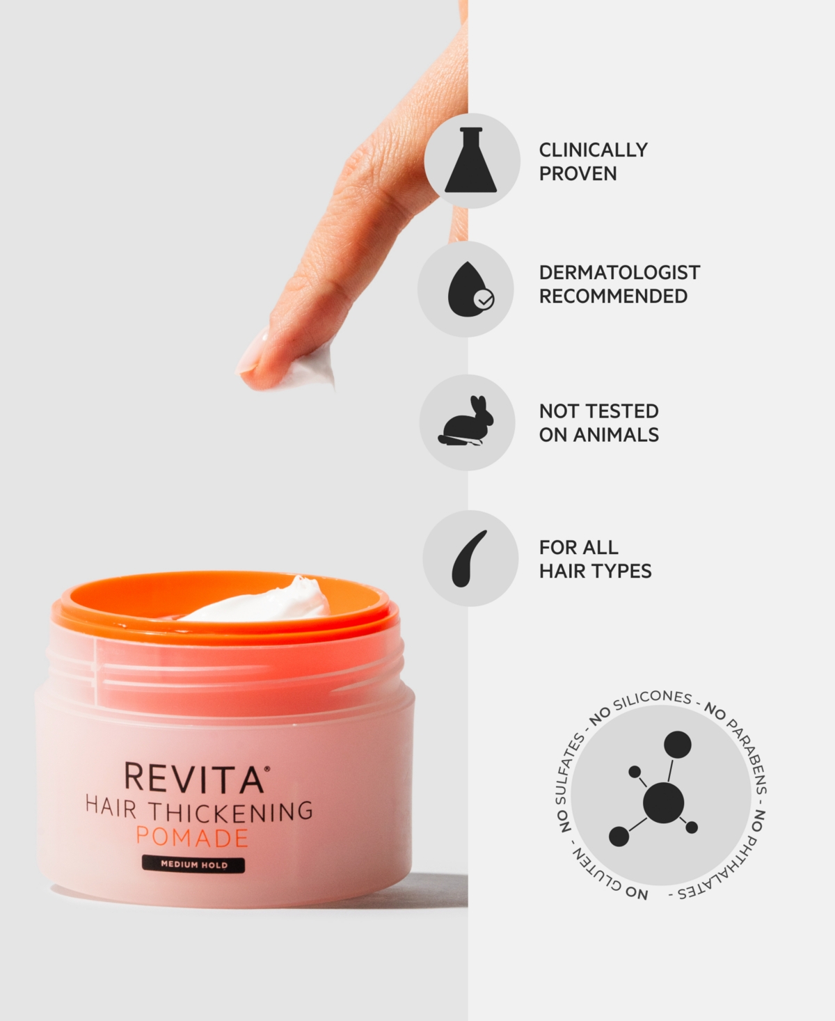 DS LABORATORIES REVITA HAIR THICKENING POMADE, 100 ML 