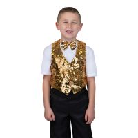 Sequin Vest with Bowtie - Kids Boys & Girls