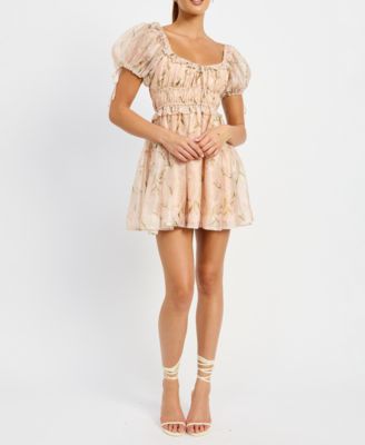 Women's Kimberly Shirred Mini Dress