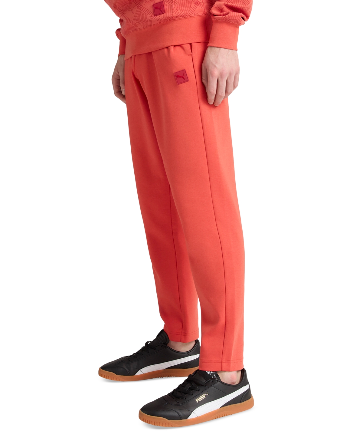 Puma Men's Essential Logomania Pants In Red Fire