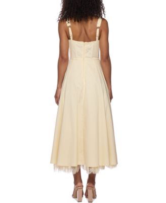 Juniors' Ruched-Front Midi Dress