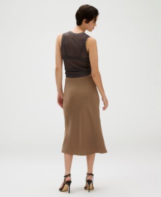 Женская атласная юбка миди от Calvin Klein